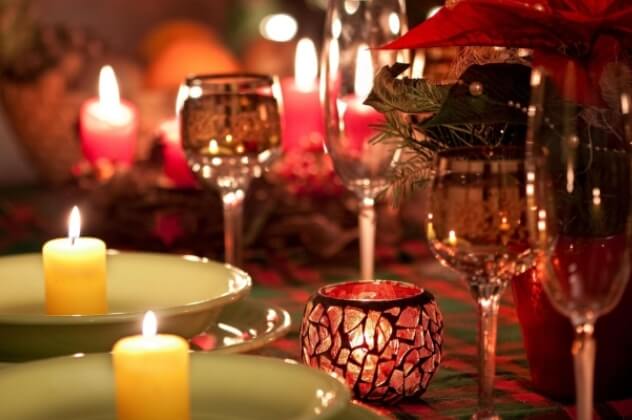 Романтический ужин в новогоднюю ночь