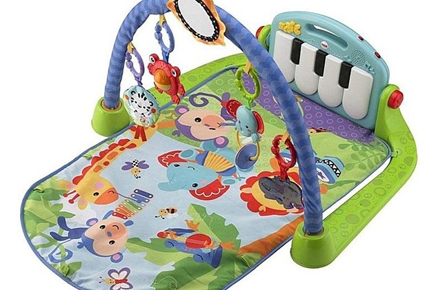 Fisher-Price Делюкс Пианино, развивающий коврик для ребенка