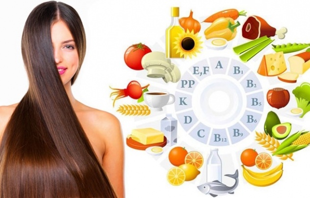 продукты, содержащие витамины, необходимые для волос