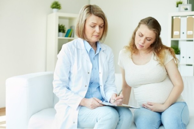 рфмк при беременности и беременная у врача