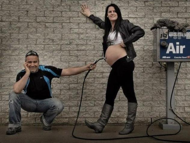 идеи забавной фотосессии для беременных