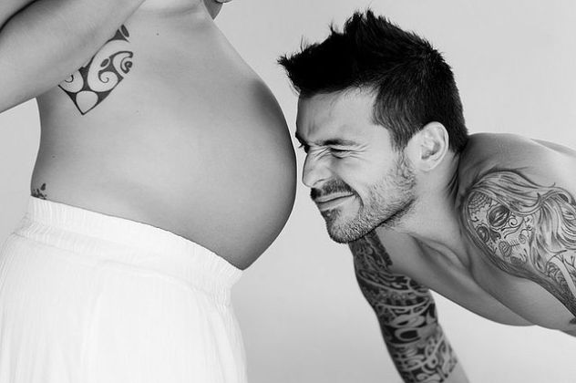 идеи фотосессии для беременных с мужем
