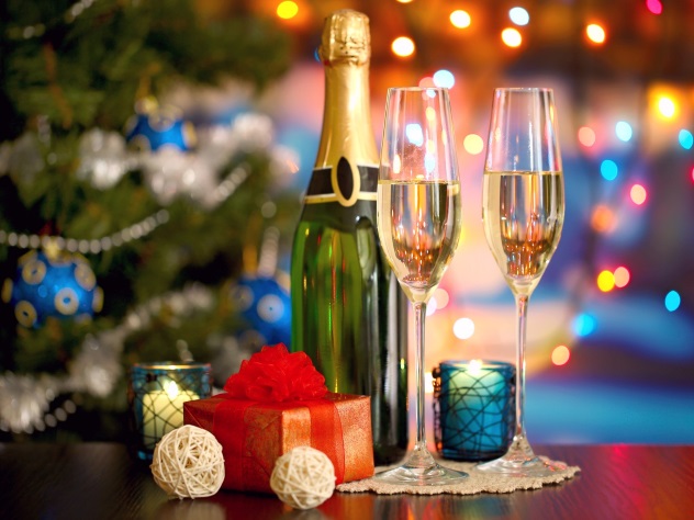 Декор шампанского на Новый год своими руками