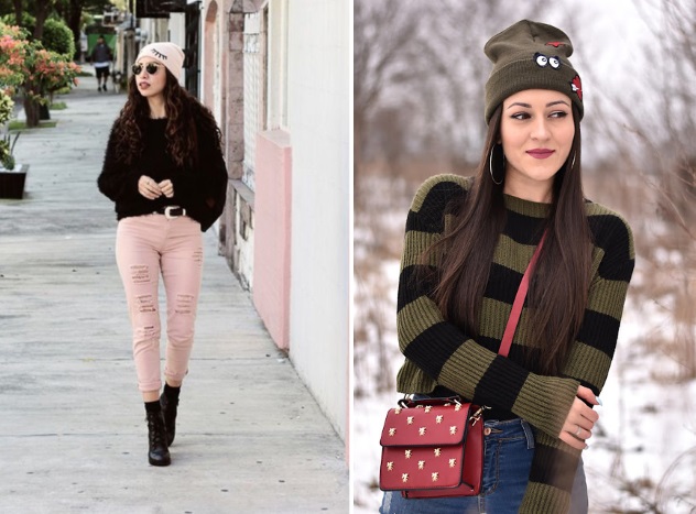 Модные вязаные шапки зима-весна 2019