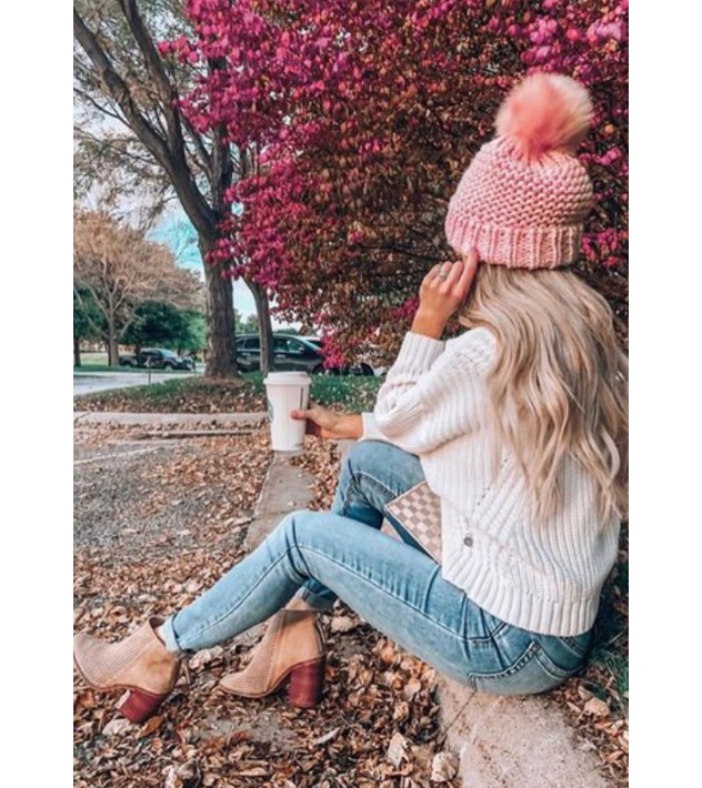 Модные вязаные шапки зима-весна 2019