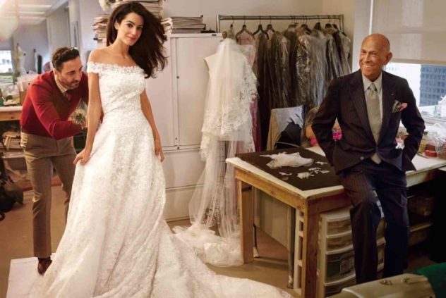 самое дорогое в истории свадебное платье Амаль Клуни