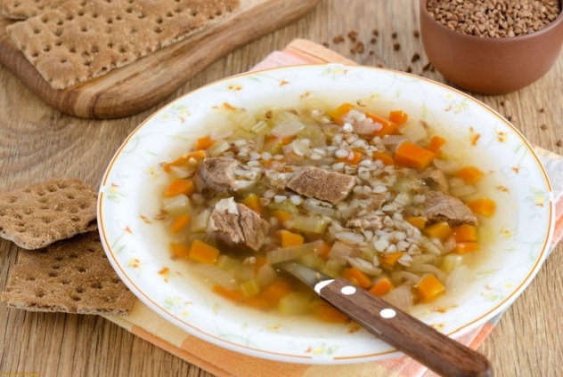 Суп из телятины и гречки для кормящей мамы