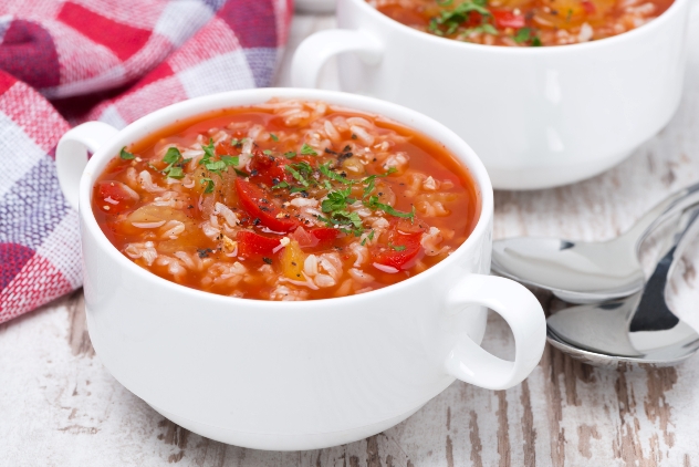 Суп с рисом и томатами для кормящих мам