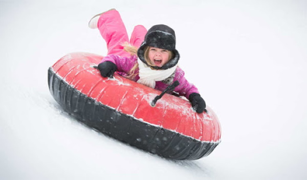 детские зимние забавы, которые могут быть опасны для жизни - тюбинг